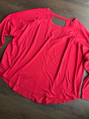 NWT All in Motion Red Long Sleeve Shirt 2X | 2X Shirt | Athleisure Long Sleeve
